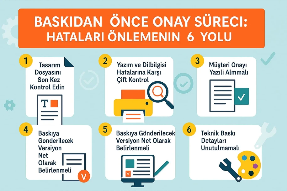 Baskıdan Önce Onay Süreci: Hataları Önlemenin 6 Yolu