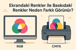 Ekrandaki Renkler ile Baskıdaki Renkler Neden Farklı Görünür?