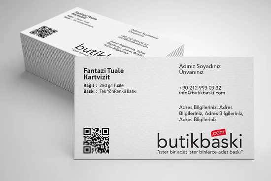 Fantazi Tuale Sıvamalı Kartvizit
