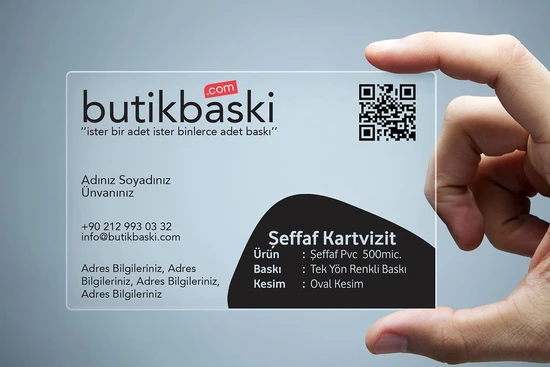 Şeffaf Kartvizit