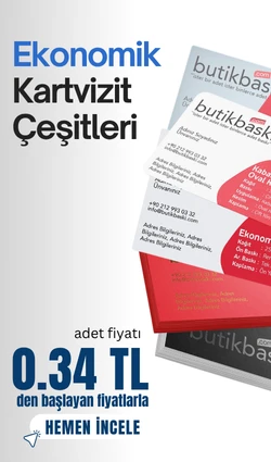 Ekonomik Kartvizit çeşitleri